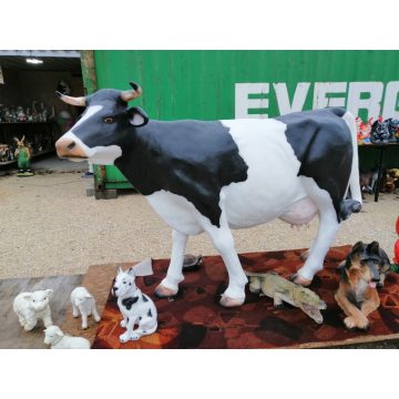 Tehén-140cm-életnagyságú-nem fejhető-fekete foltos