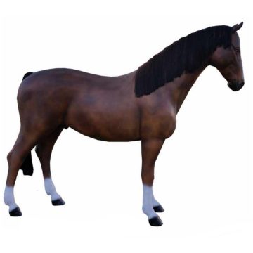Ló-207cm-műszál sörénnyel-barna