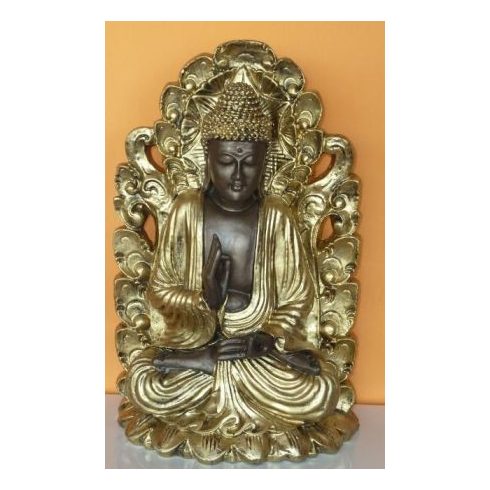 Buddha-Thai-tanito-lotuszviragon-bronz-arany