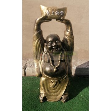 Buddha-kinai-feje-folott-hajo-35-cm-antik-arany