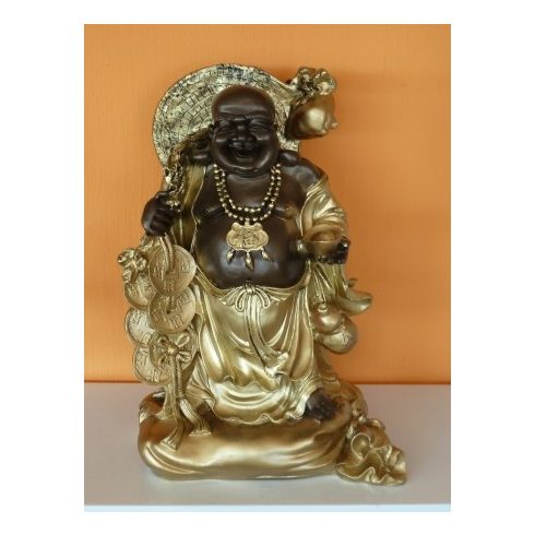 Buddha-kinai-penzes-bronz-arany-rez