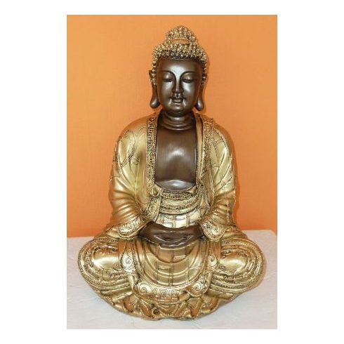 Buddha-thai-meditalo-35-cm-bronz-arany