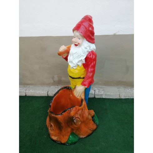 Kerti törpe-virágtartó-Favágó-78cm