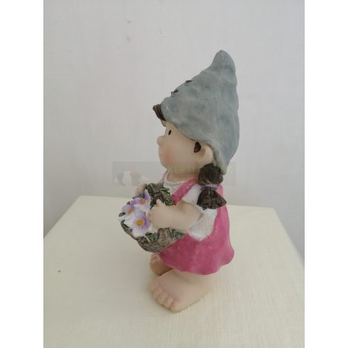 Gyerek-17cm-Lány virággal