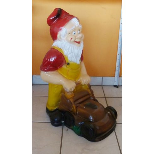 Kerti törpe-Fűnyíróval/nagyobbal-71cm