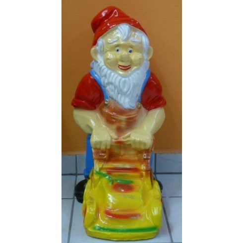 Kerti törpe-Fűnyíróval/nagyobbal-71cm