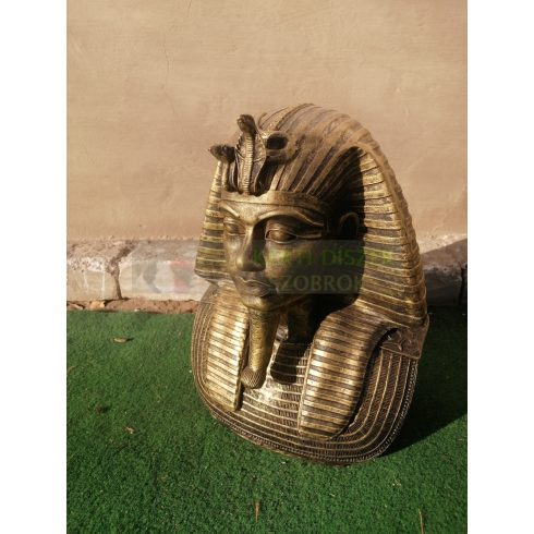 Fáraó- 30cm-mellszobor-Tutanhamon/antik arany-arany