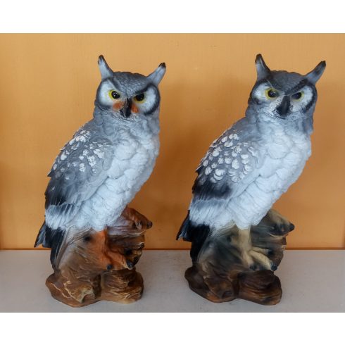 Bagoly-Erdei fülesbagoly-39cm-szürke