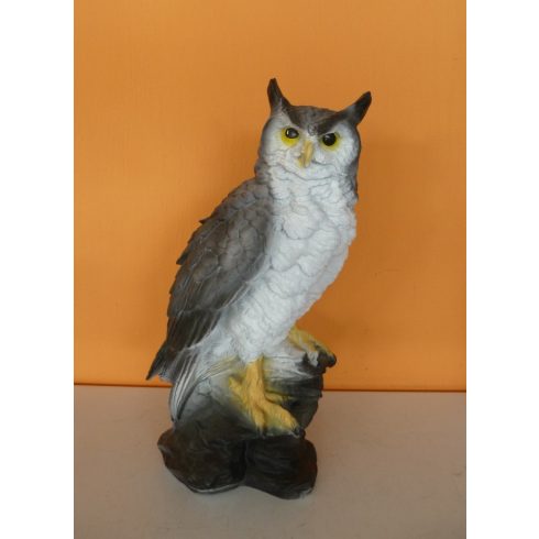 Bagoly-Erdei fülesbagoly-39cm-szürke