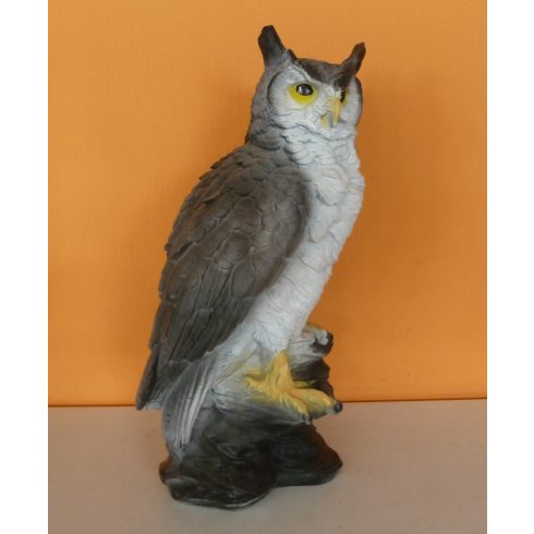 Bagoly-Erdei fülesbagoly-39cm-szürke