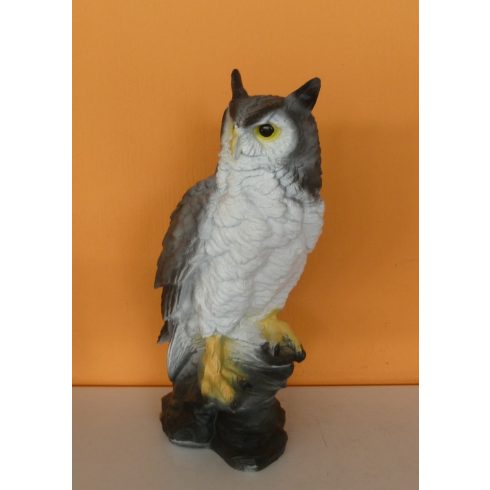 Bagoly-Erdei fülesbagoly-39cm-szürke