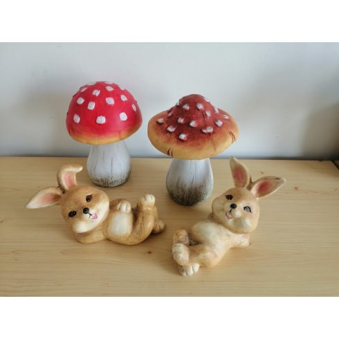 Nyúl- 10cm-háton fekvő-kajla fülű