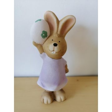 Nyúl- 20cm-áll-tojással-lány