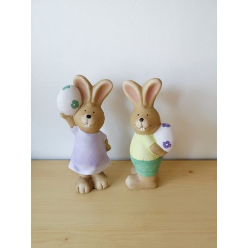 Nyúl- 20cm-áll-tojással-lány