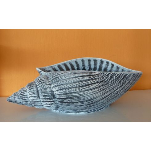 Kerámia-Virágtartó-Fúrócsiga kaspó/kék