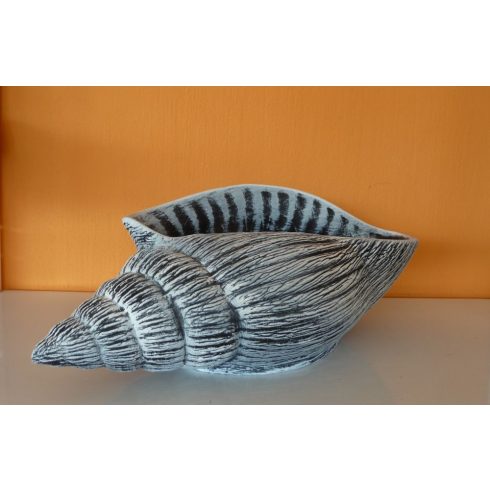 Kerámia-Virágtartó-Fúrócsiga kaspó/kék