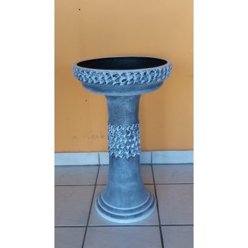 Kerámia-Oszlop-római motívummal/K-10/terrakotta