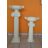 Kerámia-Oszlop-csigavonalas/virágtartó kehellyel/K41-terrakotta