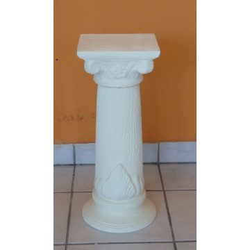 Kerámia-Oszlop-római motívummal/K-10/tört fehér