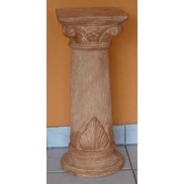Kerámia-Oszlop-római motívummal/K-10/terrakotta
