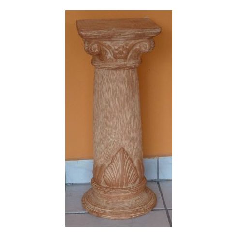 Kerámia-Oszlop-római motívummal/K-10/terrakotta
