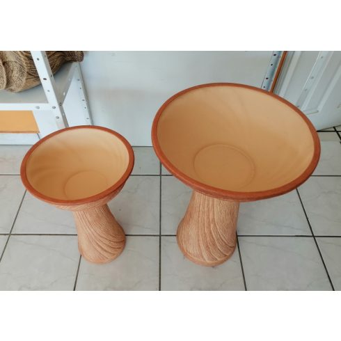 Kerámia-Oszlop-normál mini/mini tál-terrakotta