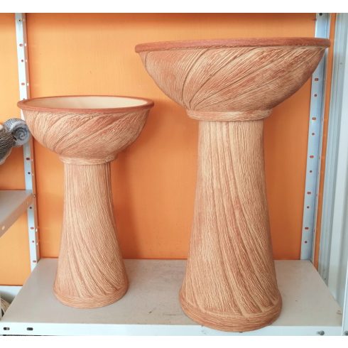 Kerámia-Oszlop-normál mini/mini tál-terrakotta