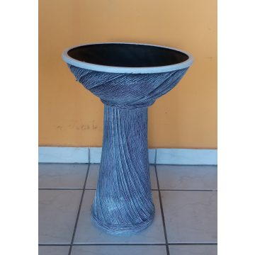 Kerámia-Oszlop-normál/Normál tállal-59cm-kék