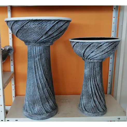 Kerámia-Oszlop-normál/Normál tállal-59cm-kék