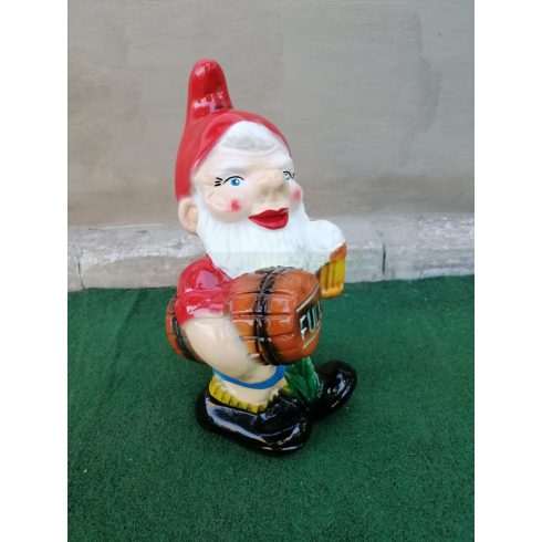 Kerti törpe-36cm-Sörös hordóval