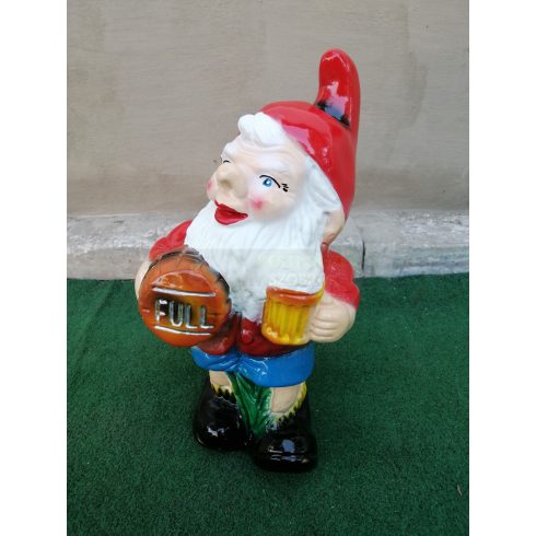 Kerti törpe-36cm-Sörös hordóval