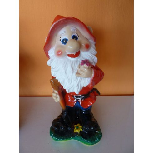 Kerti törpe-30cm-Kertész-ásóval/virággal