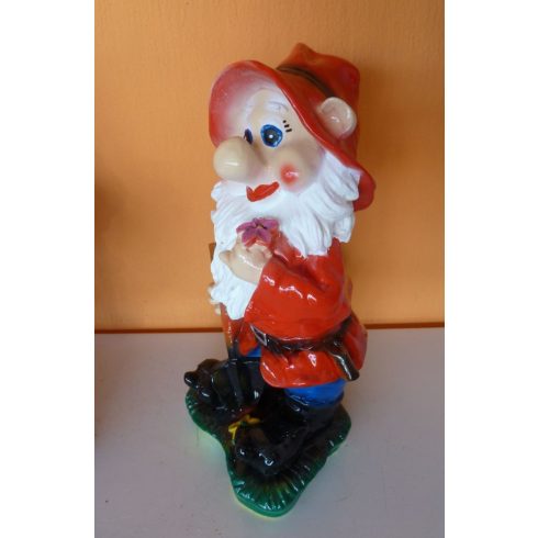 Kerti törpe-30cm-Kertész-ásóval/virággal