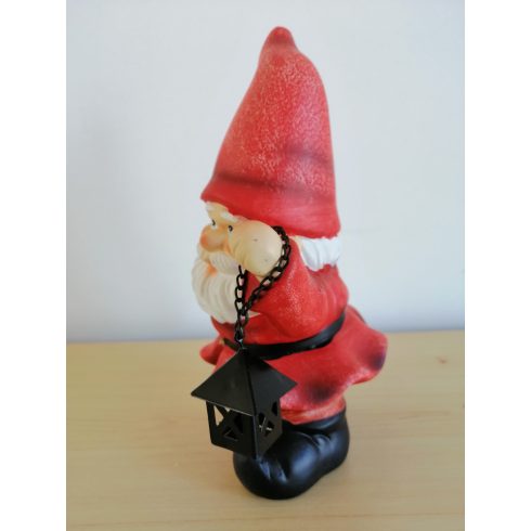 Kerti törpe-20cm-piros kabátos