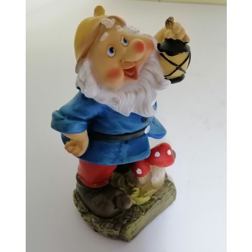 Kerti törpe-15cm-lámpával