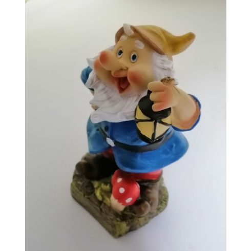 Kerti törpe-15cm-lámpával