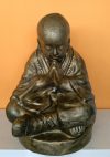 Buddha-tibeti-meditáló szerzetes/antik arany Buddha-tibeti-meditáló szerzetes/antik arany